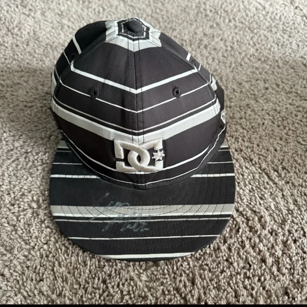 Dc Hat With RYAN SHECKLER Autographed And 2 Other 2 Not Sure Who they Belong To